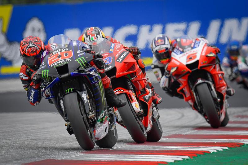 Quartararo雖維持第3但卻未能擺脫後方車手糾纏。