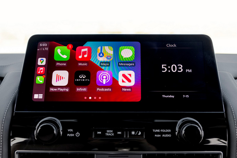 支援無線Apple CarPlay功能，但Android Auto則為有線連結。