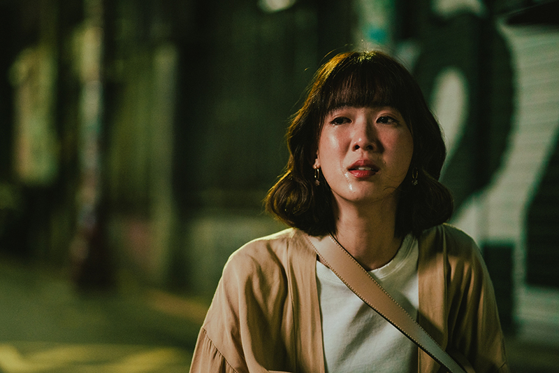 【車勢星聞】《若是一個人》孫可芳獲知入圍戲劇節目女主角獎後哭到不行。(圖:華視提供)