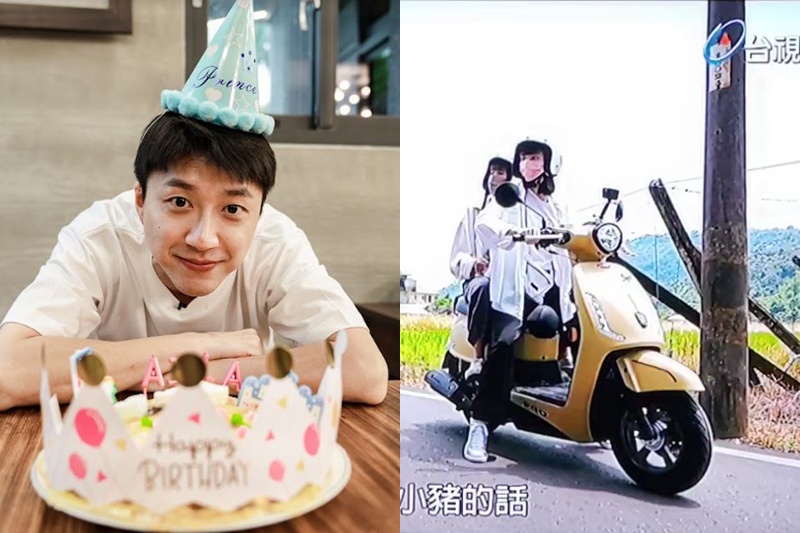 【車勢星聞】《全明星觀察中》江宏傑親做蛋糕給送女兒,小豬黃沐妍解鎖騎機車載人。(圖:好看娛樂、翻攝自台視)