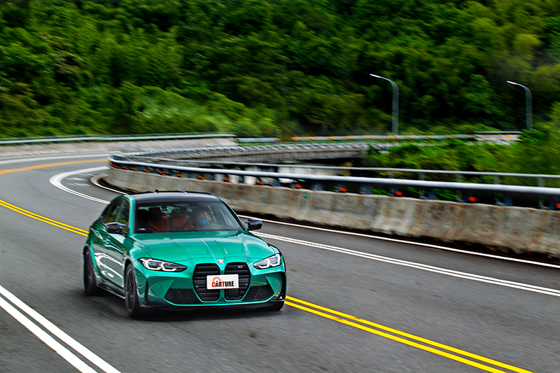 M3 Competition雖為後驅設定,但不論你如何加快速度車尾仍相當穩定。