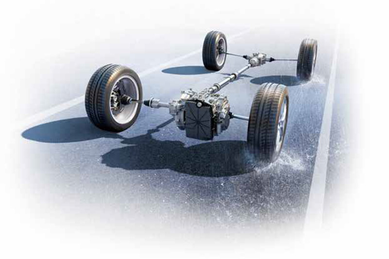 為賦予更強大的全天候高速巡航能力,更配置同級車少見的AWD智慧四輪驅動。