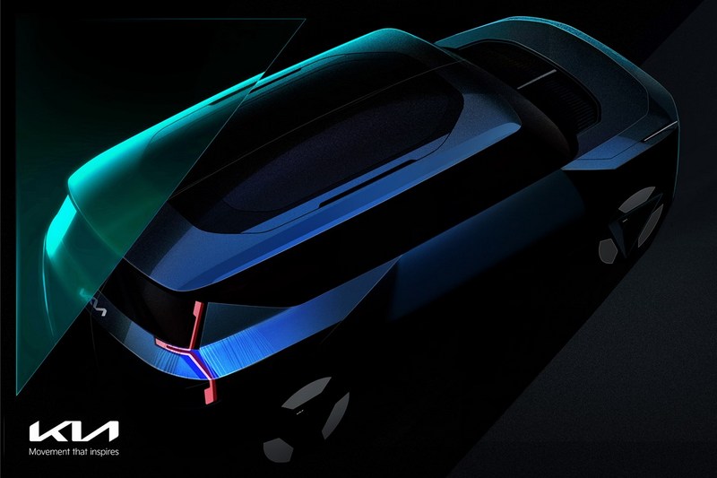 Kia Concept EV9整體以方正剛硬鮮明線條為設計主軸。