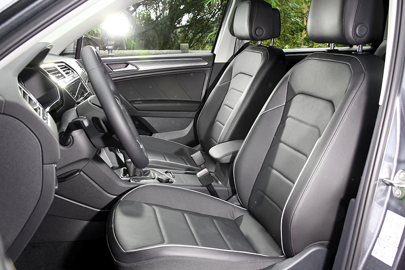 Tiguan Allspace前座除有加熱還多了通風功能。