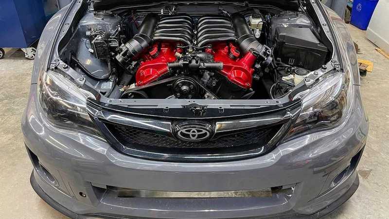 Subaru Impreza WRX混種移植V12引擎,動力高達千匹馬力
