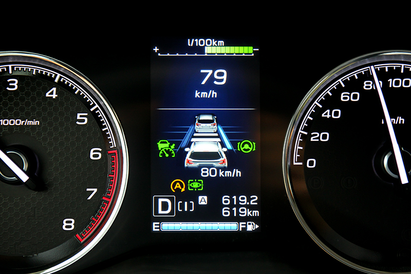 Forester的Level 2半自動駕駛作動相當細膩柔順。