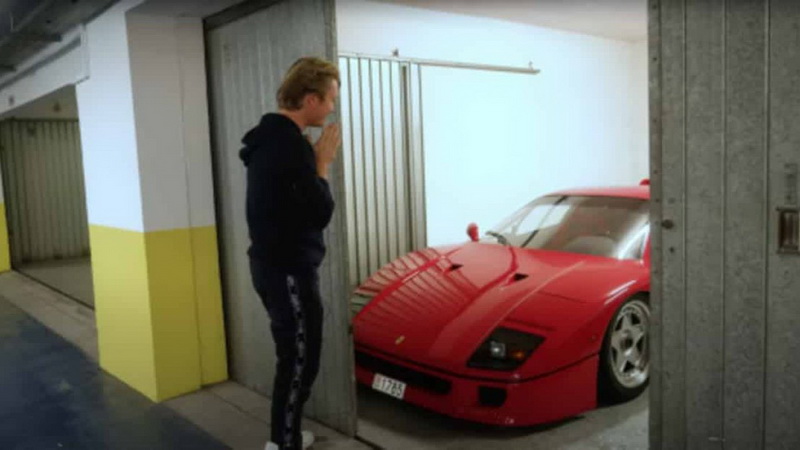  Nico Rosberg開著鄰居的Ferrari F40慶祝成為百萬Youtuber的喜悅 