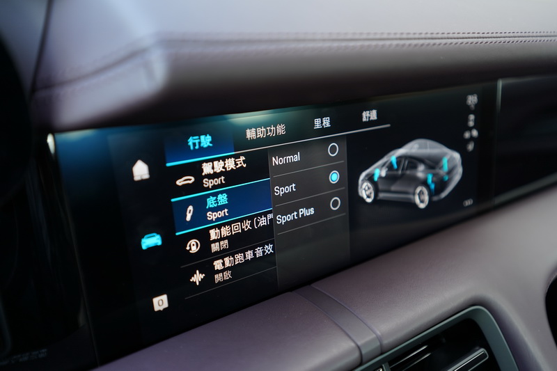 即便是入門車型仍保有4D底盤控制系統與PASM主動懸吊調整系統