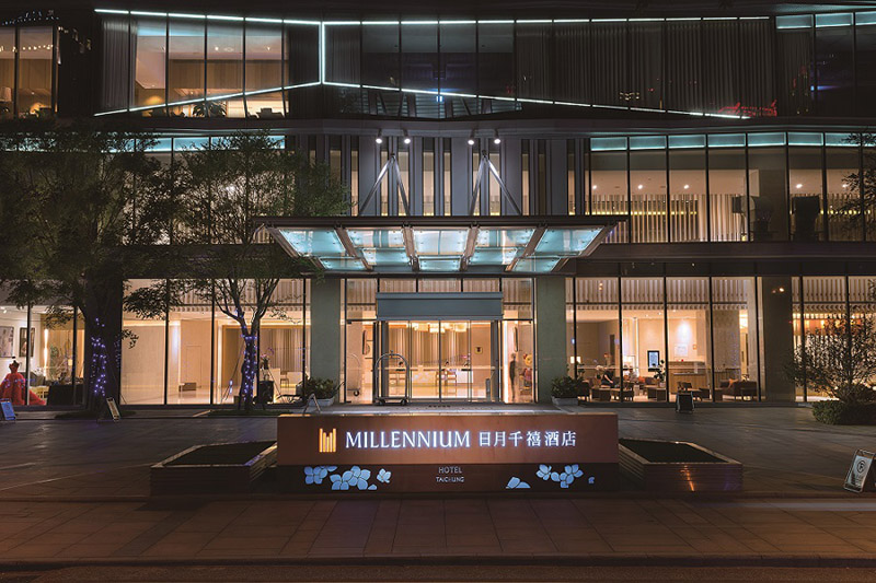 新增目的地充電據點—台中日月千禧酒店。