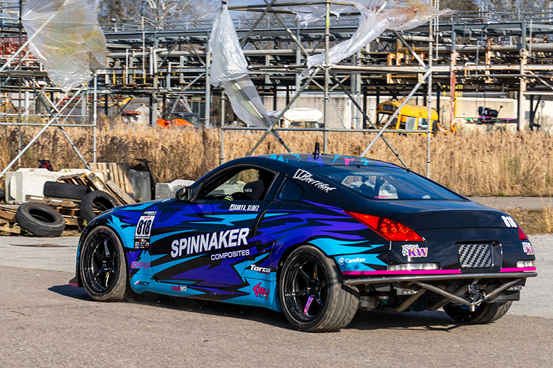 【車勢星聞】《飛車逃生大挑戰》索妮雅的2008年Nissan 350Z馬力約280ps,輪胎寬度是關鍵。(圖:Discovery提供)