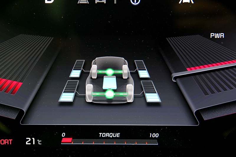 Normal模式多數處於後驅,Sport模式則一直處於四驅狀態。