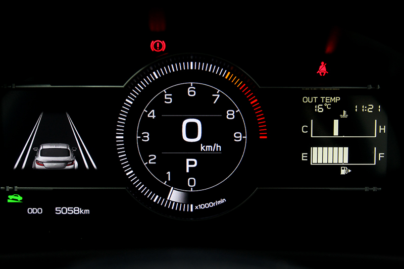 配備7吋數位儀表。