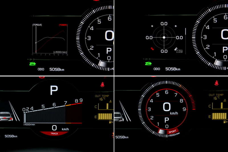 切換Track與Sport模式介面會更改。