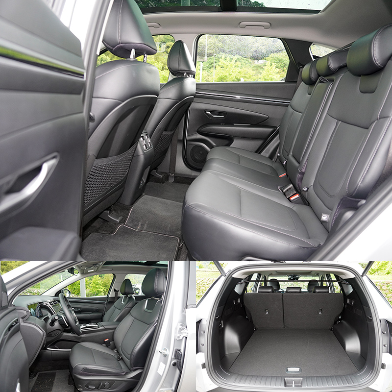 Tucson L憑藉車長與軸距較長,前後縱向空間佔有優勢,尤其後座膝部空間最為寬裕。