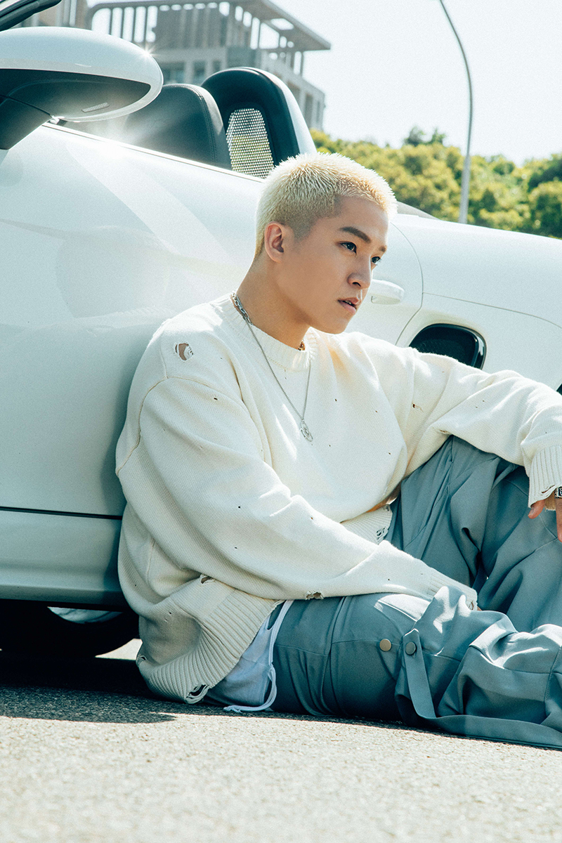 【車勢星聞】《聲林之王3》Ace出動爸爸借跑車拍攝〈沒有你的生活像是個Nightmare〉MV。(圖:索尼音樂提供)