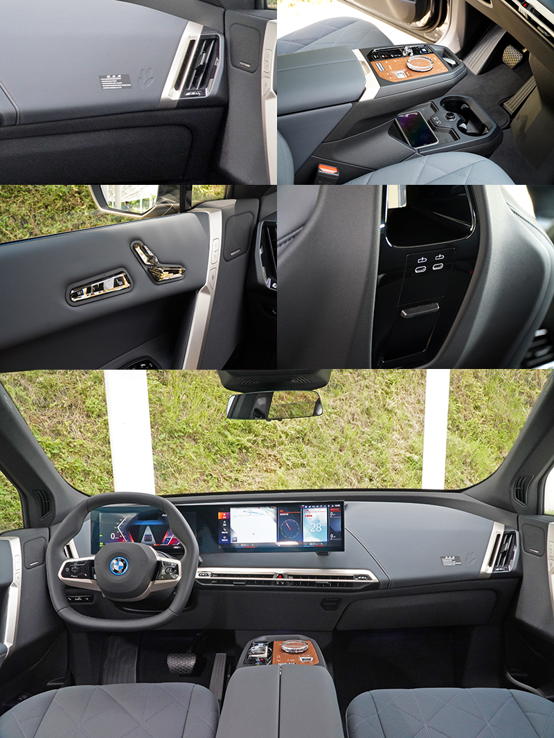 iX有著現有BWM產品線截然不同的車內設計。
