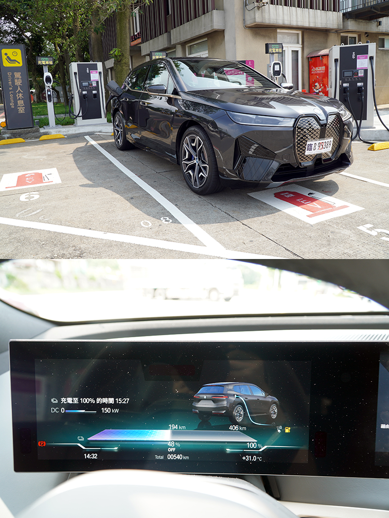 使用快速充電系統下,最快僅需10分鐘就能補充95km的行駛里程,