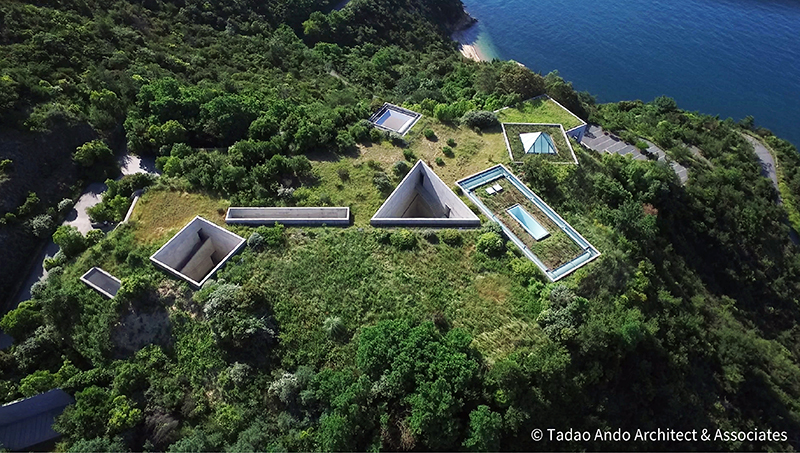 地中美術館 建築現場照 © Tadao Ando Architect _ Associates ,由忠泰美術館提供