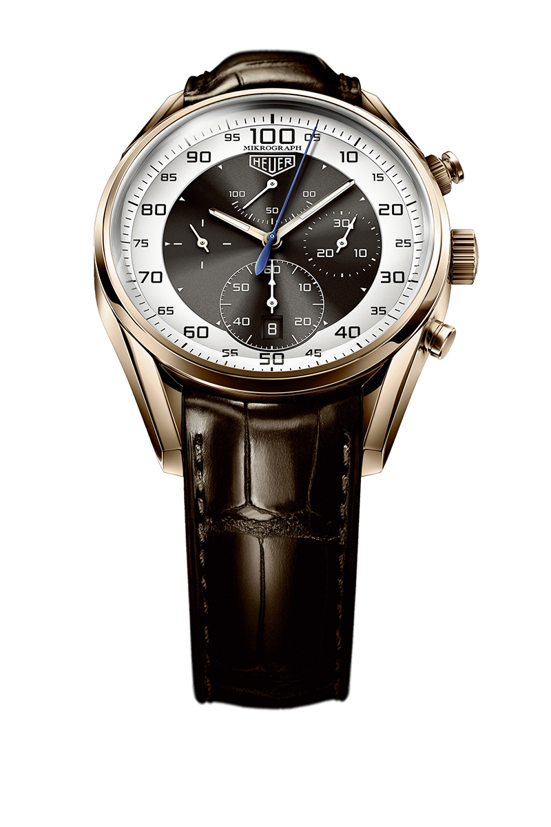 TAG Heuer Carrera Mikrograph 1/100秒計時腕錶_參考編號CAR5040.FC8177 _建議售價NT$ 1,869,300，全球限量150支。