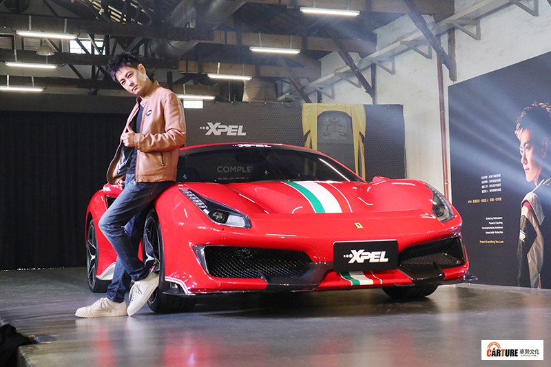 【車勢星聞】「小旋風」林志穎擔任XPEL大中華區代言人,親駕廣告影片中的488 Pista帥氣出場。