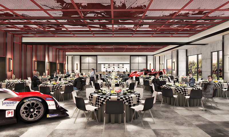 富士賽車場酒店不僅可於賽季中宴 請與會人員與賓客,一般時候也能作為民眾 旅宿享受的場所。