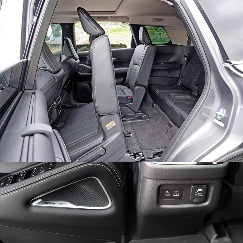 第二排座椅一鍵式彈性收移功能讓第三排乘客上下車時更顯從容與優雅。