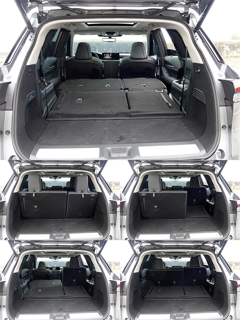 配合座椅翻倒功能可以創造最大達2135L的行李廂容積。