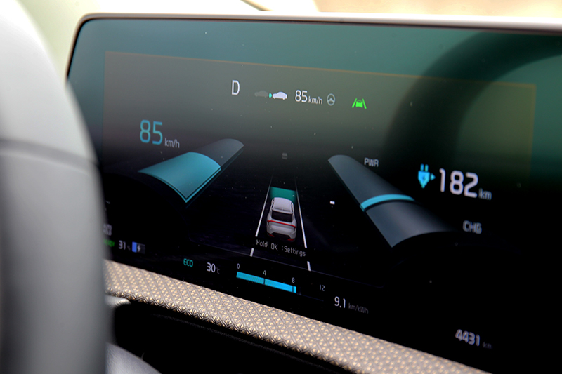 透過Level 2半自動駕駛能讓右腳放鬆，同時也能取得較好的平均電耗。