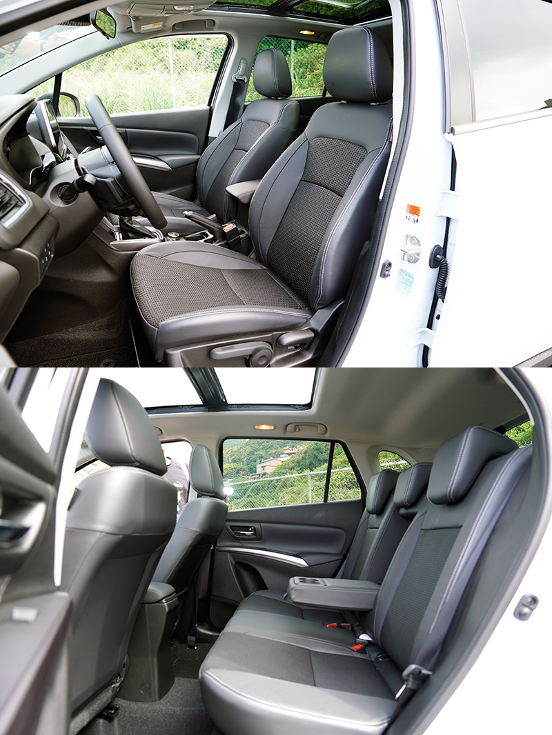 軸距為2,600mm的S-Cross,車內空間表現大致與多數中型車款相當,足敷日常使用。