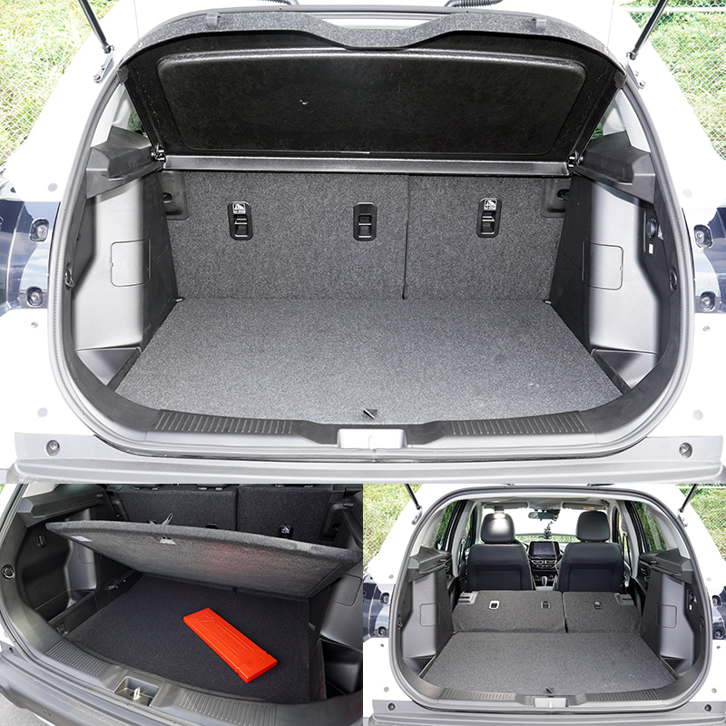 行李廂容積基本有440L,並可 6:4 分離式後座椅,變化出最大 1230L 載物空間,另外在底板下層也有獨立置物空間可應用。
