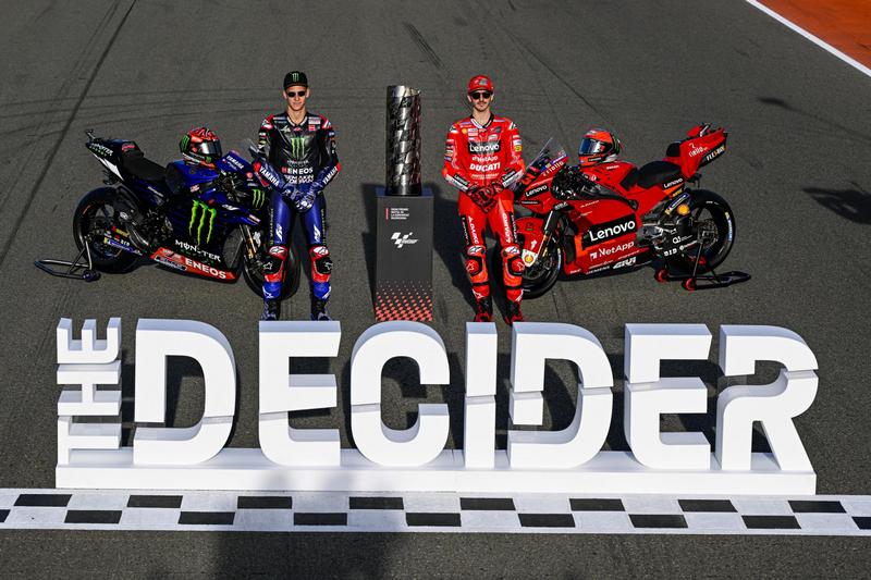 Quartararo與Bagnaia積分差23分，瓦倫西亞站將決定誰是年度冠軍車手。