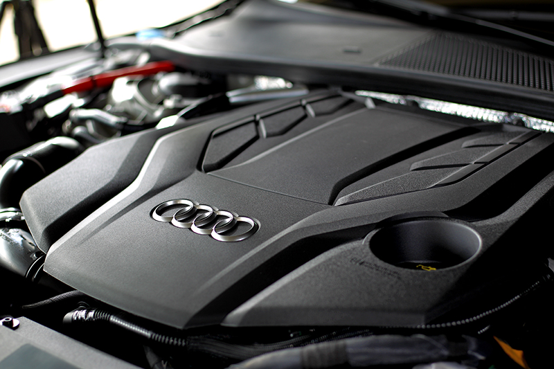 A7 Sportback 55 TFSI與A7 Sportback 45 TFSI最大差異就是引擎,A7 Sportback 55 TFSI擁有340hp/51kgm動力輸出。