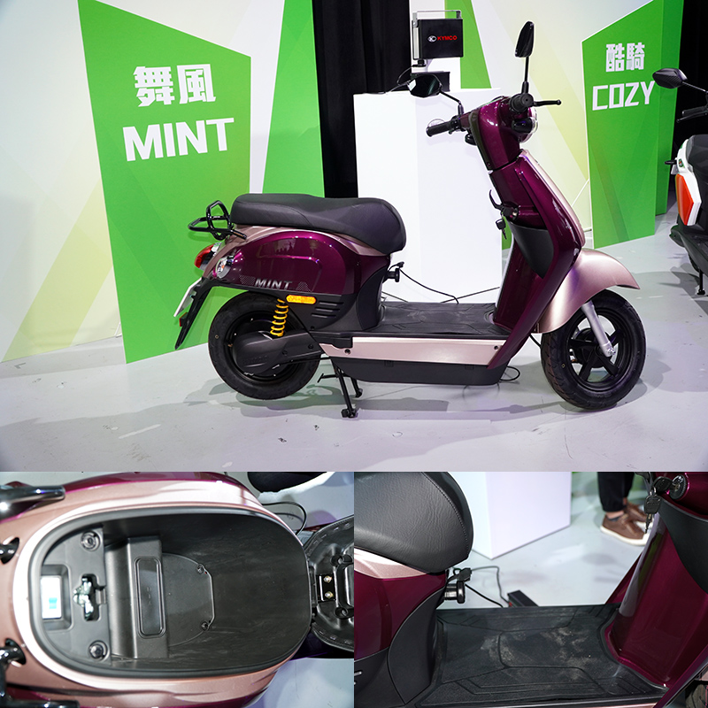 「舞風Mint」擁有375mm寬敞腳踏空間與14.2公升大容量置物箱。