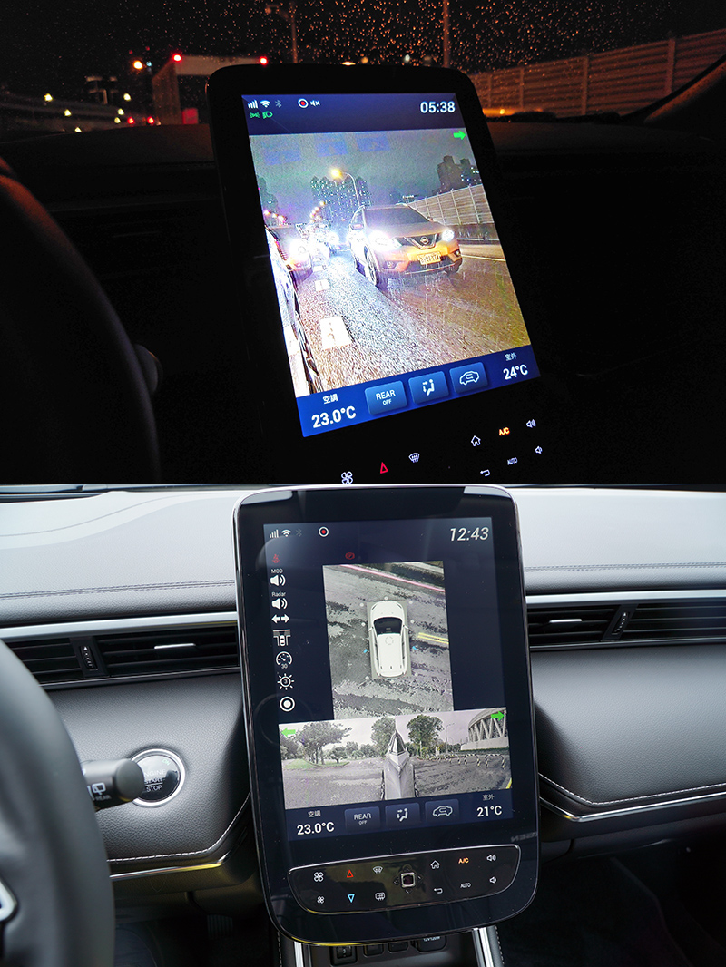 AR view的解析度提升至120萬畫素,在鏡頭解析度提升後,於夜間行車時影像輔助能力有所加強,可以更清楚地觀察車輛四周的狀況。