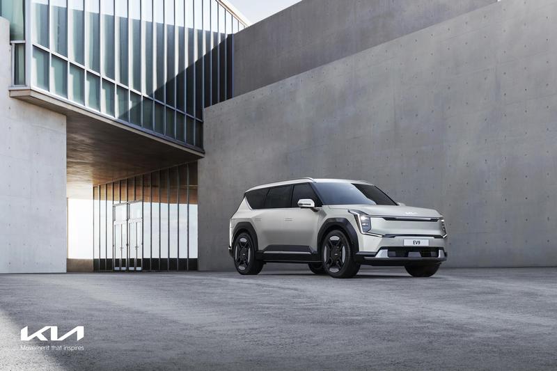 EV9量產版外觀幾乎和概念車一樣。