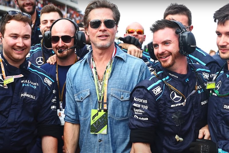 布萊德彼特將會在英國大獎賽當中進行繞場遊行,並且在比賽開始前開著F1進行拍攝。