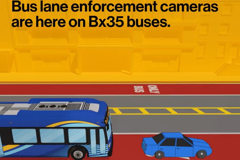 美國紐約現在利用公車上的鏡頭進行科技執法,將違規佔用公車道的駕駛通通檢舉。