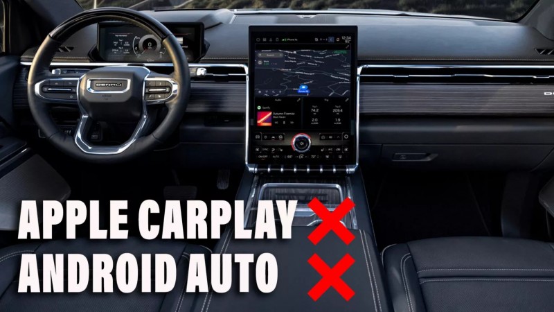 通用汽車將在未來的車款當中停止Apple CarPlay以及Android Auto的功能。