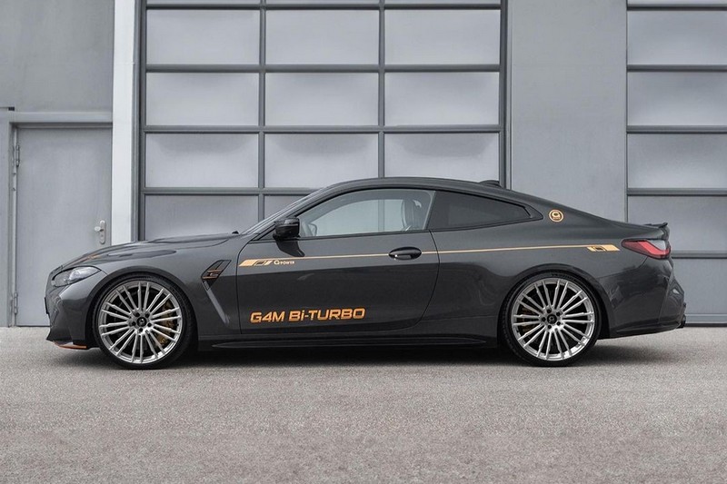 寬體套件、前285/30 R20、後295/25 R21圈胎與橘色飾條，在外型營造出更兇狠的效果。