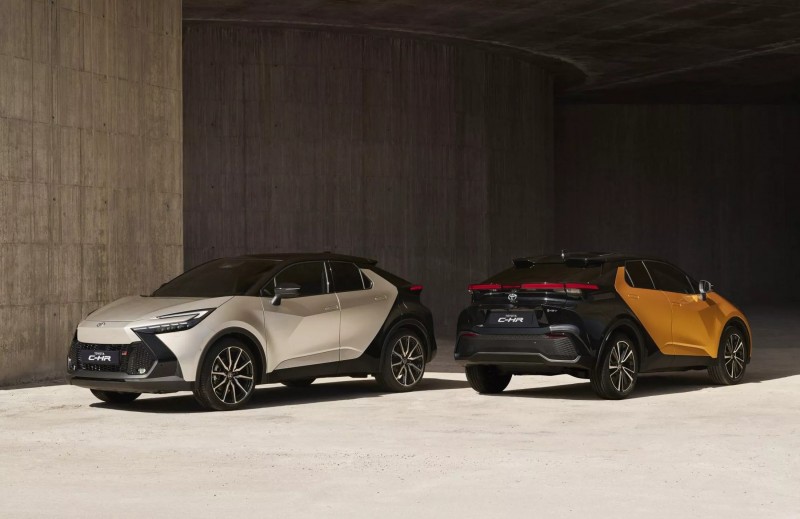 Toyota C-HR大改款運用了品牌最新的設計語彙,讓車輛看起來更年輕動感。