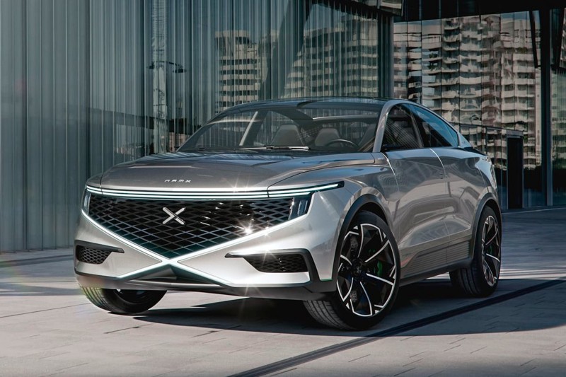 NamX以HUV的姿態亮相,H指的就是氫能源的意思,從車型樣貌也不難看出這是一輛跨界休旅車款。