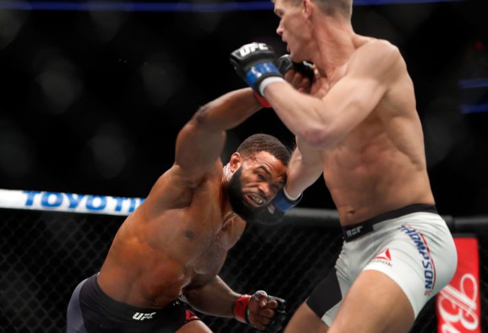 UFC 209:タイロン・ウッドリー vs. スティーブン・トンプソン【アメリカ・ネバダ州ラスベガス/2017年3月4日(Photo by Steve Marcus/Getty Images)】