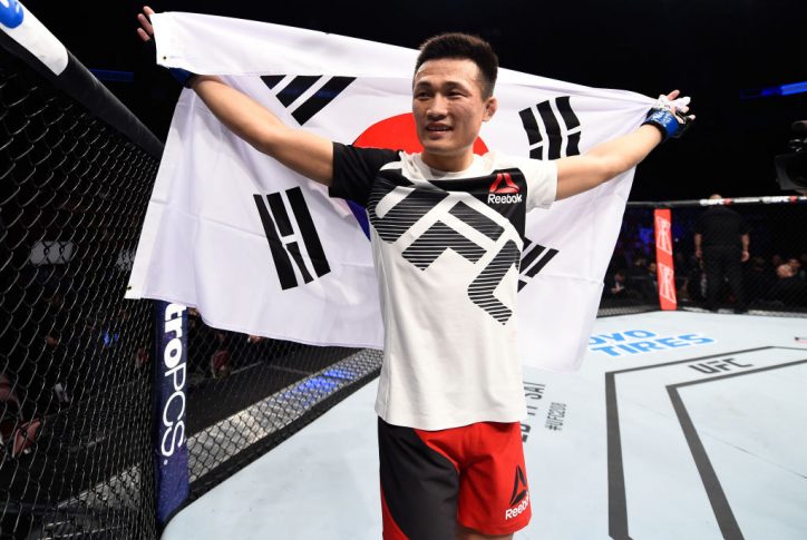 UFCファイトナイト・ヒューストン:デニス・バミューデス vs. ジョン・チャンソン【アメリカ・テキサス州ヒューストン/2017年2月4日(Photo by Jeff Bottari/Zuffa LLC/Zuffa LLC via Getty Images)】