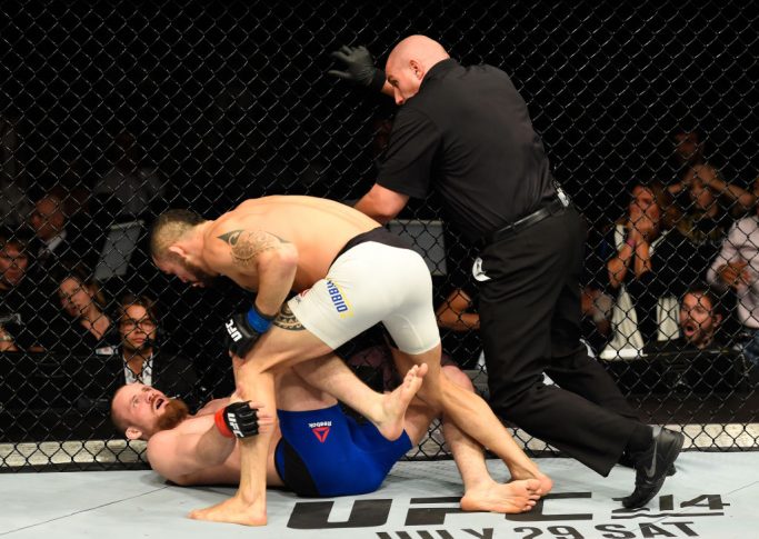UFCファイトナイト・グラスゴー:グンナー・ネルソン vs. サンチアゴ・ポンジニッビオ【スコットランド・グラスゴー/2017年7月16日(Photo by Josh Hedges/Zuffa LLC/Zuffa LLC via Getty Images)】