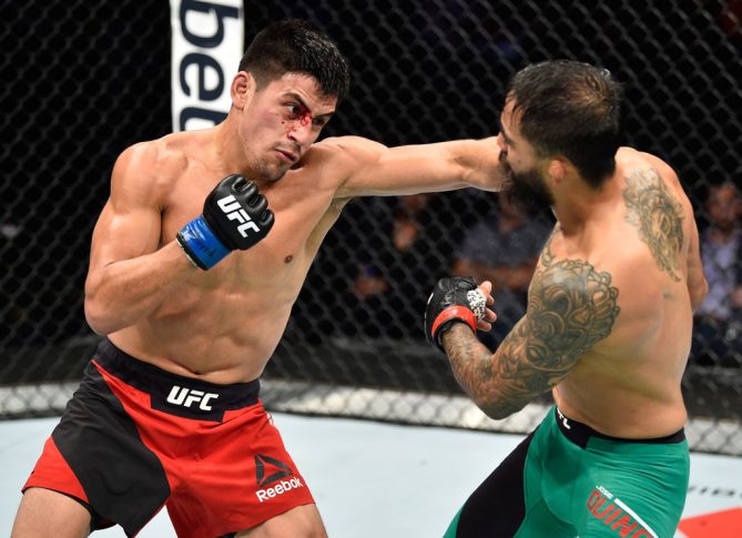 UFCファイトナイト・メキシコシティ:ホセ・キノネス vs. ディエゴ・リバス【メキシコ・メキシコシティ/2017年8月5日(Photo by Jeff Bottari/Zuffa LLC/Zuffa LLC via Getty Images)】