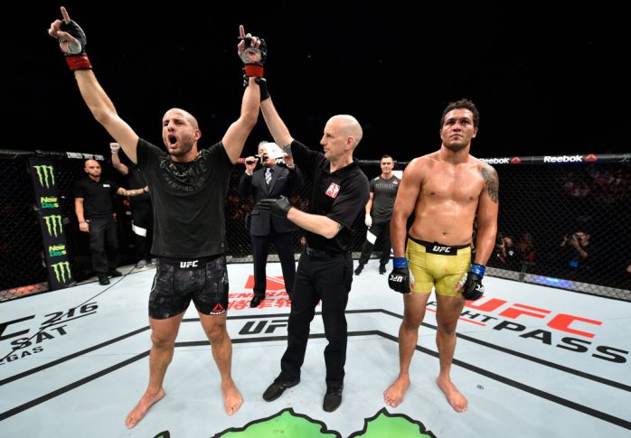 UFCファイトナイト・ジャパン:グーカン・サキ vs. ルイス・エンリケ・ダ・シウバ【日本・埼玉/2017年9月23日(Photo by Jeff Bottari/Zuffa LLC/Zuffa LLC via Getty Images)】