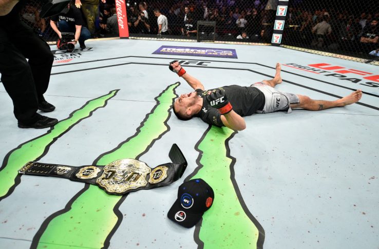 UFC 216:トニー・ファーガソン vs. ケビン・リー【アメリカ・ネバダ州ラスベガス/2017年10月7日(Photo by Jeff Bottari/Zuffa LLC/Zuffa LLC via Getty Images)】