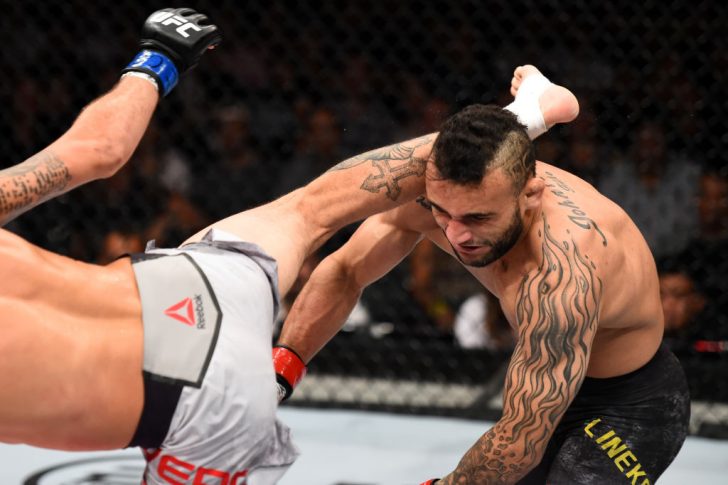 UFCファイトナイト・サンパウロ:ジョン・リネカー vs. マルロン・ヴェラ【ブラジル・サンパウロ/2017年10月28日(Photo by Josh Hedges/Zuffa LLC/Zuffa LLC via Getty Images)】