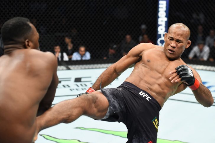 UFCファイトナイト・シャーロット:ジャカレ・ソウザ vs. デレク・ブランソン【アメリカ・ノースカロライナ州シャーロット/2018年1月27日(Photo by Josh Hedges/Zuffa LLC/Zuffa LLC via Getty Images)】