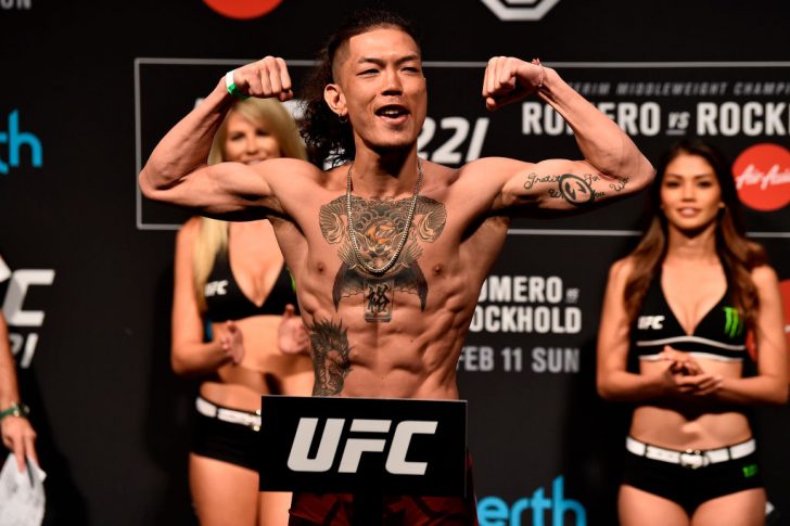 UFC 221:公式計量に登場した石原“夜叉坊”暉仁【オーストラリア・パース/2018年2月10日(Photo by Jeff Bottari/Zuffa LLC/Zuffa LLC via Getty Images)】